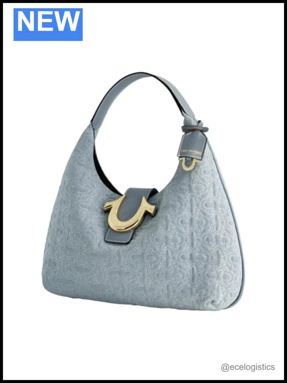 Tote Bag with Faux Suede, Removeable Strap, Magnetic Snap